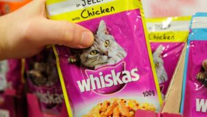 Whiskas pet food off Tesco shelves